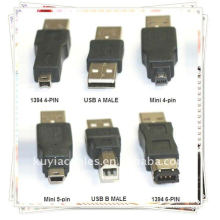 Bonne qualité Câble de voyage 6 en 1 convertisseur USB pour Firewire IEEE 1394
